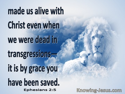 Ephesians 2:5 Made Us Alive With Christ (white)